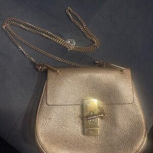 Chloe Drew Gold Chain Shoulder Bag